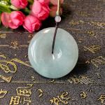 天然翡翠厚大平安扣吊坠